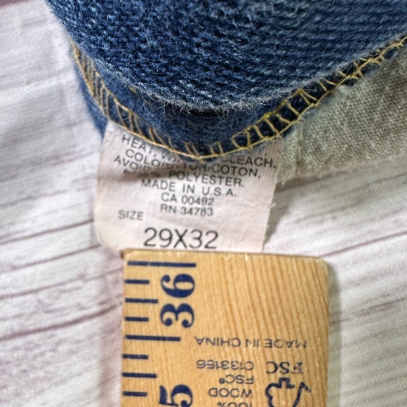Unisex Vintage Lee Boot Cut Union Made Denim Jeans - Picture 6 of 8